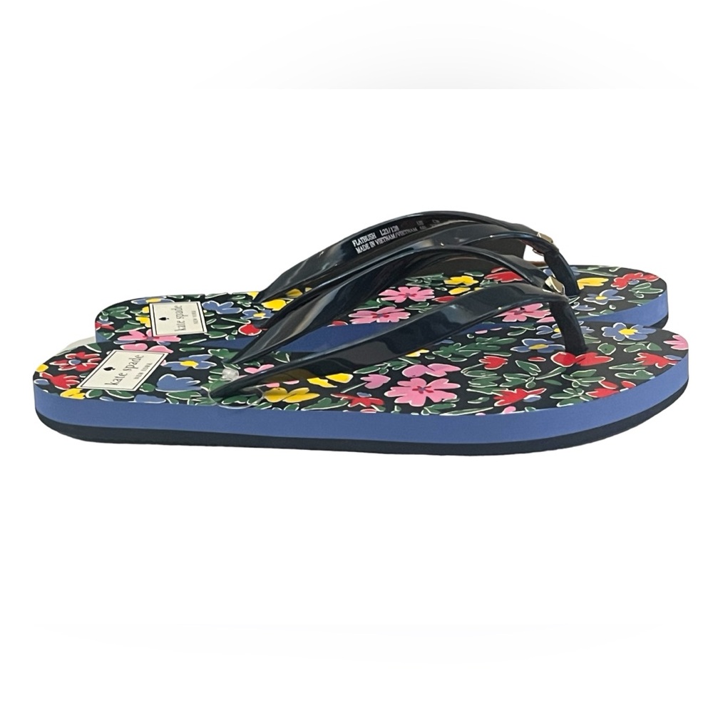 Kate Spade Flora Design Flip Flop Sandals
